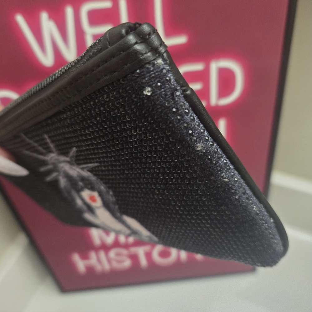 Torrid Betsey Johnson Black 🗽 Sparkle Convertible Clutch Crossbody Bag EUC - Picture 6 of 9